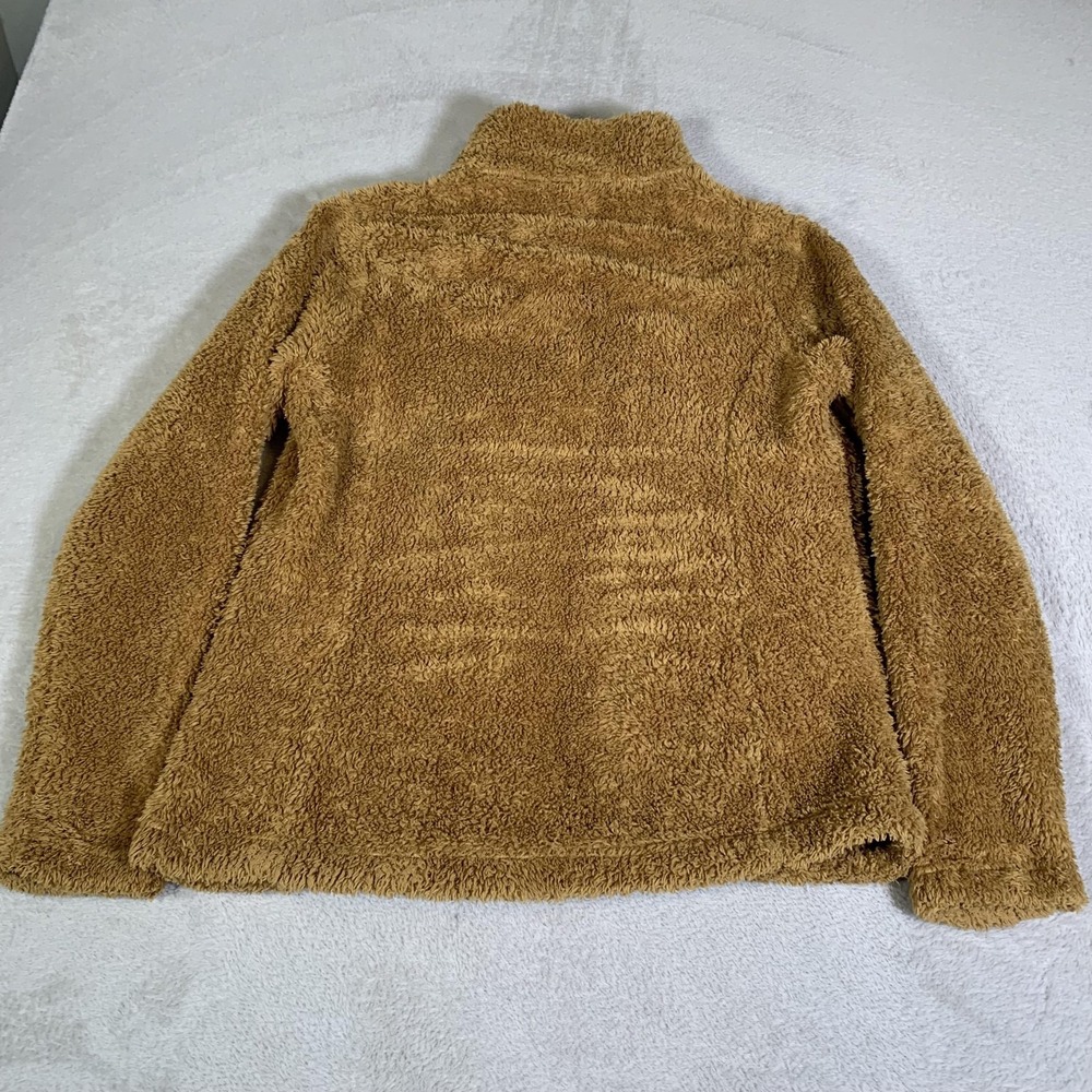 Patagonia Sweater Womens Large Brown Fleece 1/4 Zip Mock Neck Pullover Los Gatos - Picture 11 of 12